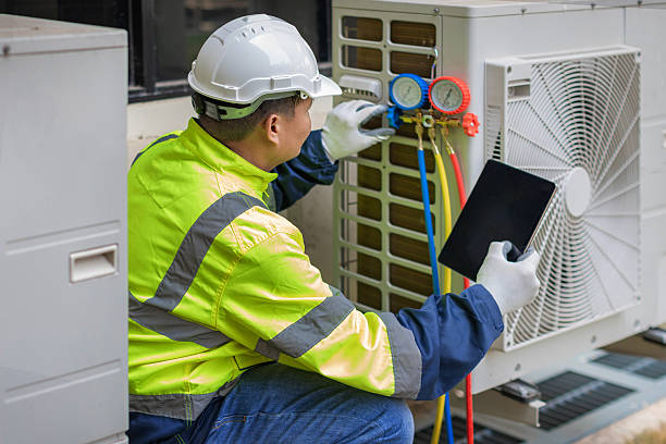 Professional Hvac technician working in Charlottesville, VA